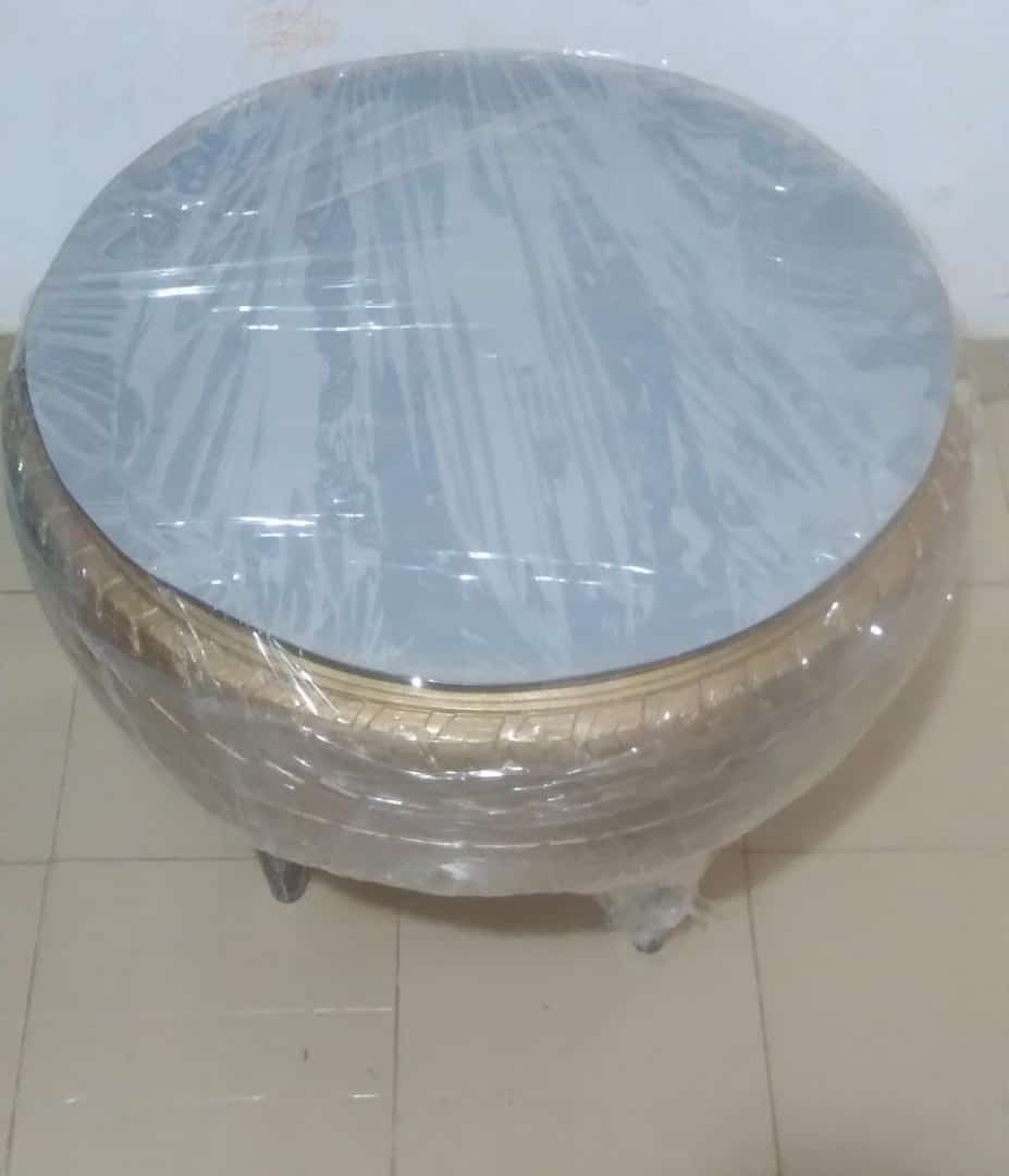 Compact Gold Side Table