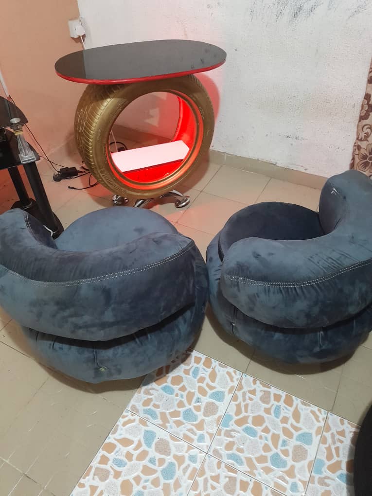 Completed tyre furniture set